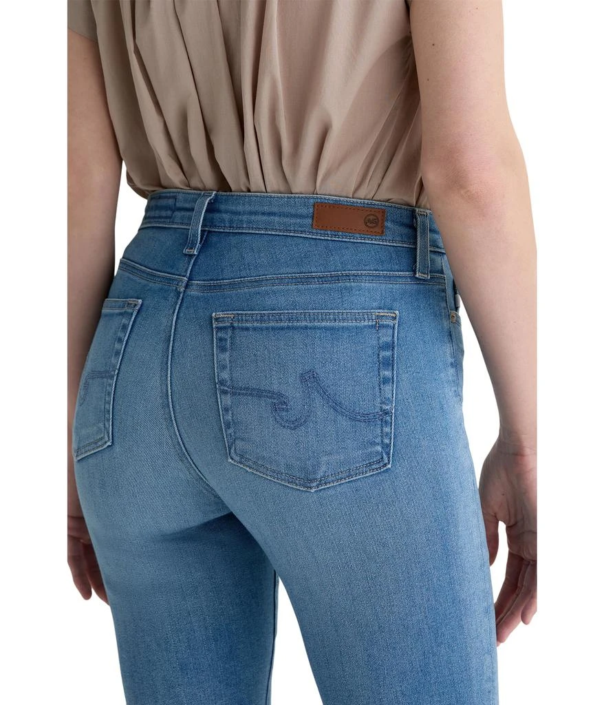 AG Jeans Mari Mid-Rise Slim Straight Crop Jeans in Atlantis 5