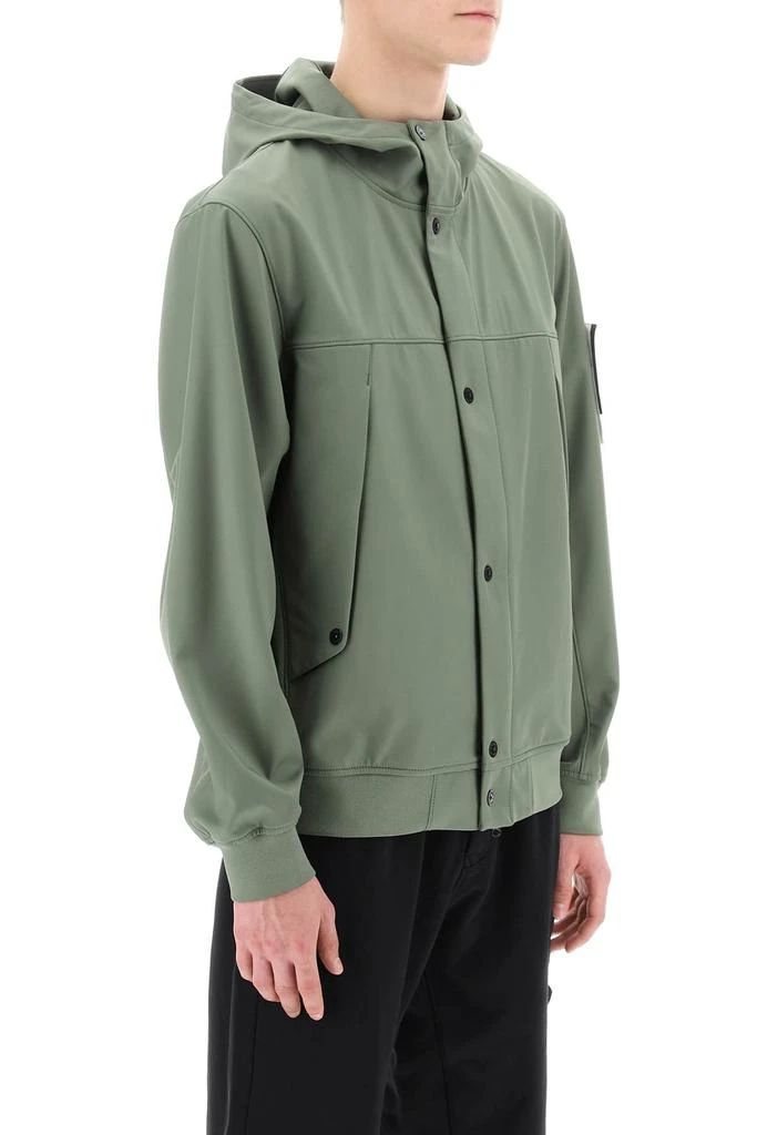 Stone Island light soft shell-r hooded jacket 2