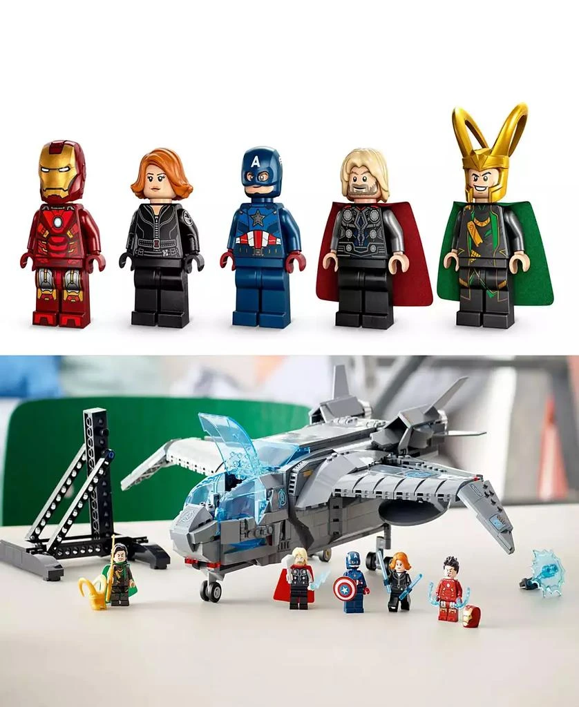 LEGO® Marvel 76248 The Avengers Quinjet Toy Building Set with Black Widow, Thor, Iron Man, Captain America & Loki Minifigures 4