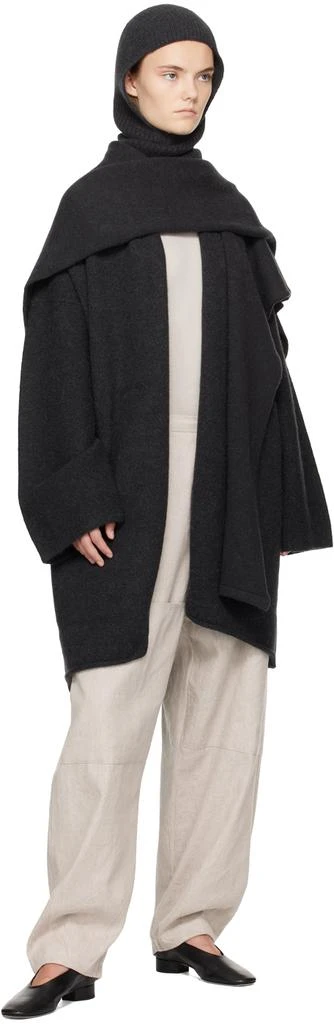 LAUREN MANOOGIAN Black Taper Coat 4