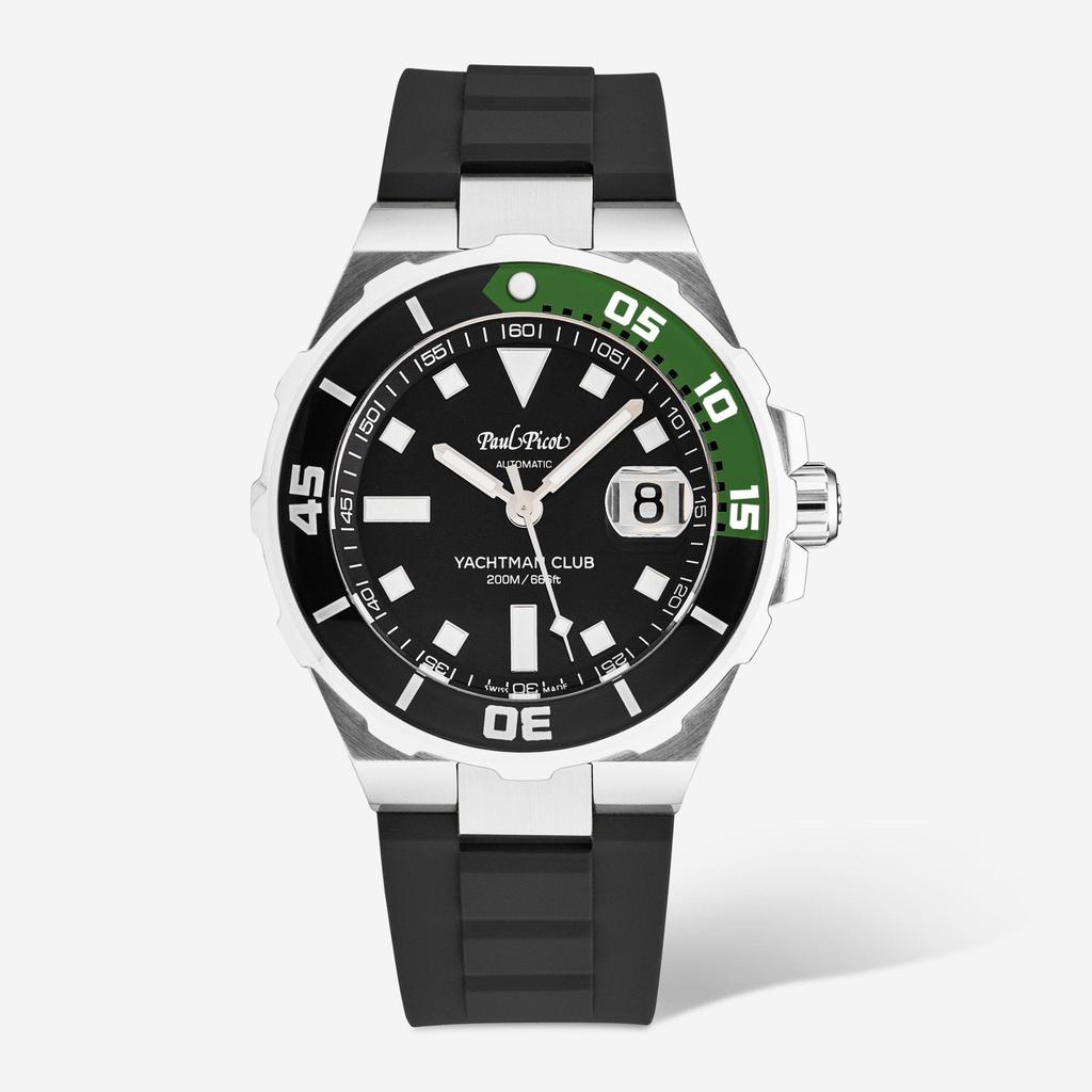 Paul Picot Paul Picot Yachtman Club Black Dial Men's Automatic Watch P1251NV.SG.3614CM001