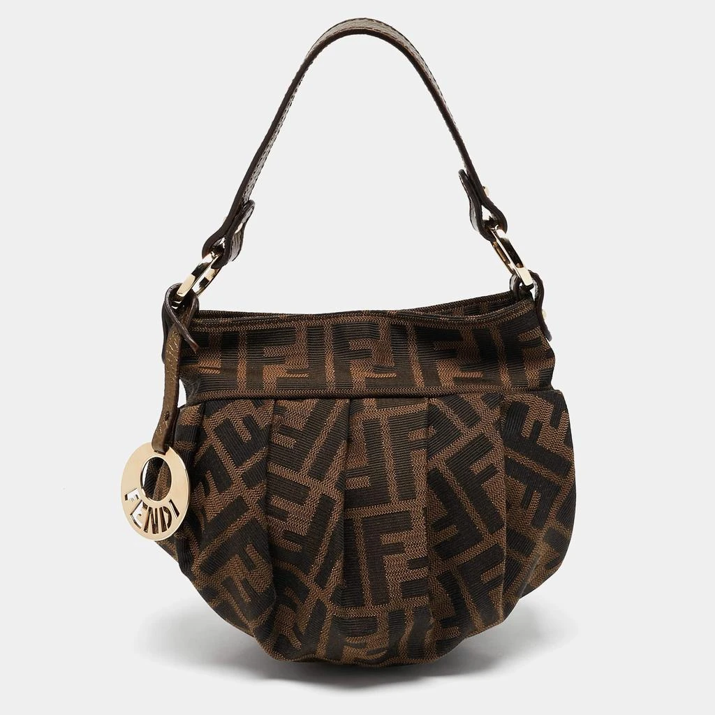 Fendi Fendi Tobacco Zucca Canvas Mini Chef Hobo 1