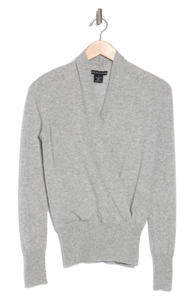 Sofia Cashmere Cashmere Faux Wrap Sweater 3