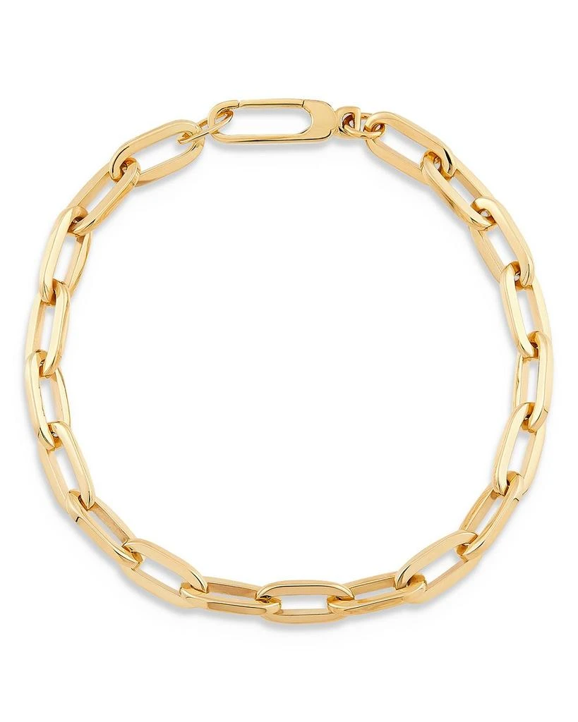 Alberto Amati 14K Yellow Gold Oval Link Chain Bracelet 1