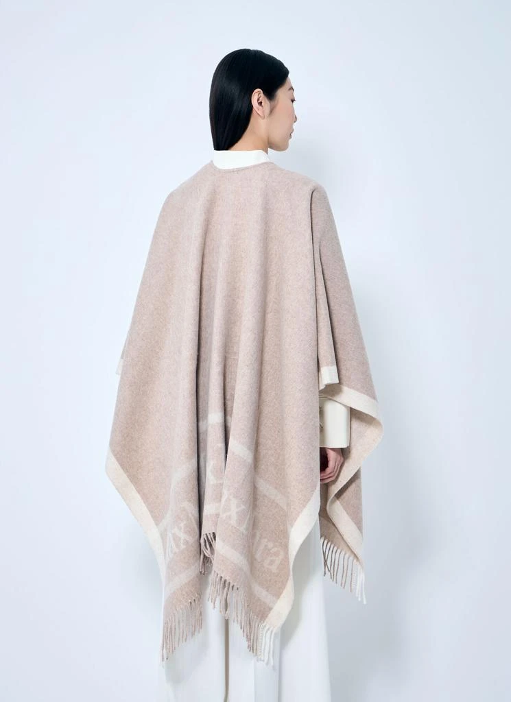 Max Mara Jacquard Wool Poncho 4