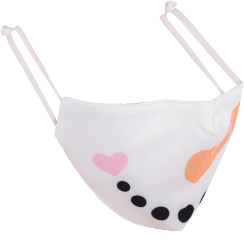 OMG! Accessories Snowman face mask in white