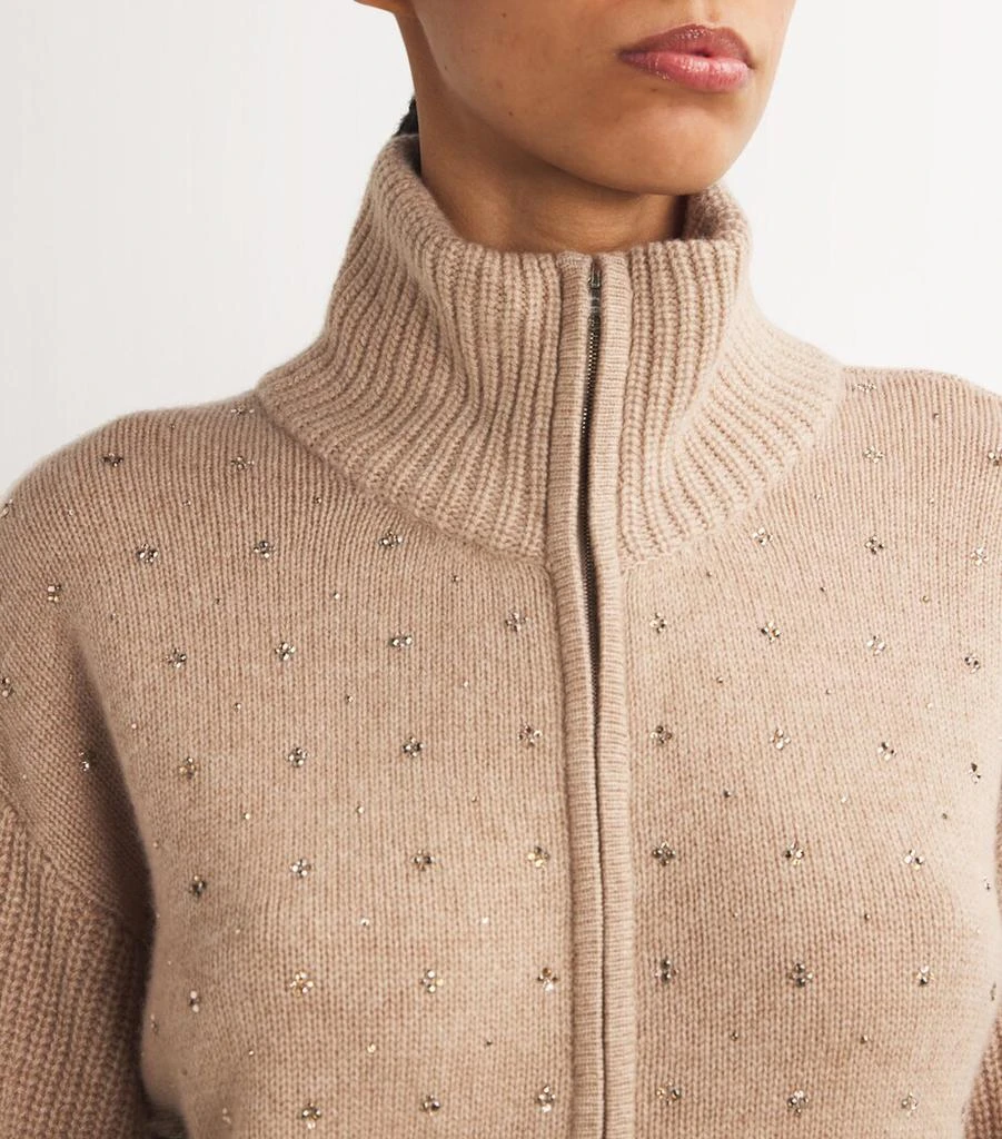 William Sharp Cashmere Crystal-Embellished Bomber Jacket 6