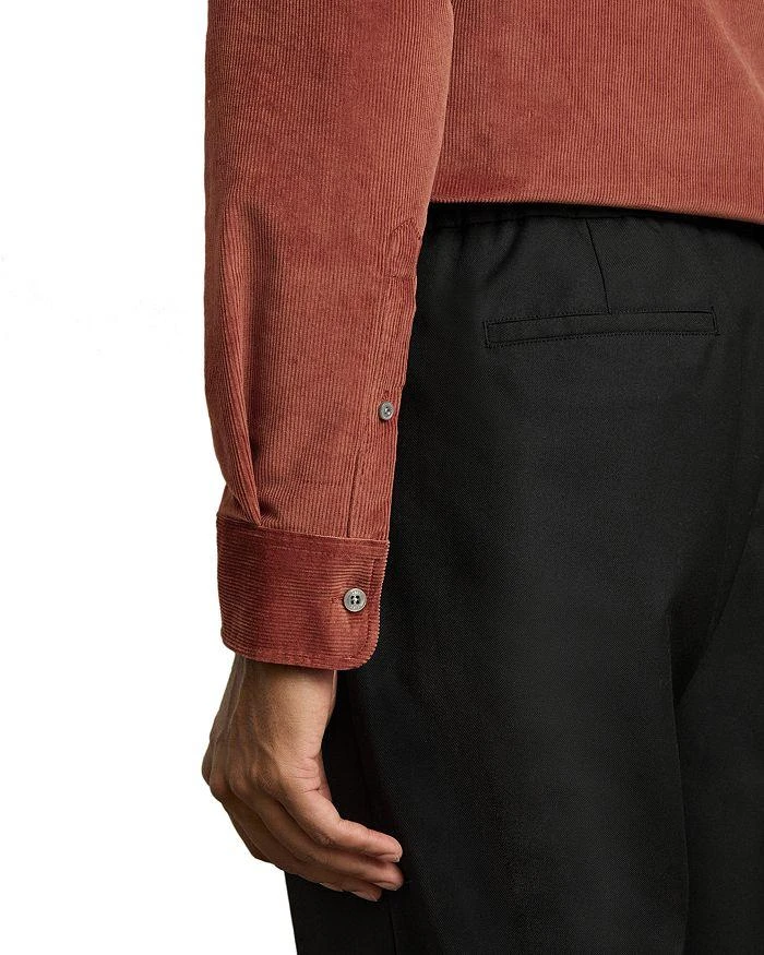 REISS Regular Fit Button Front Corduroy Shirt 3