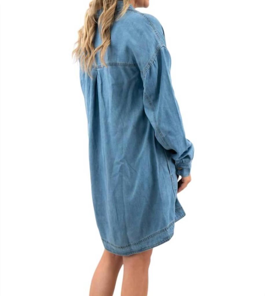 Blu Pepper Blu Pepper - Denim Shirt Dress