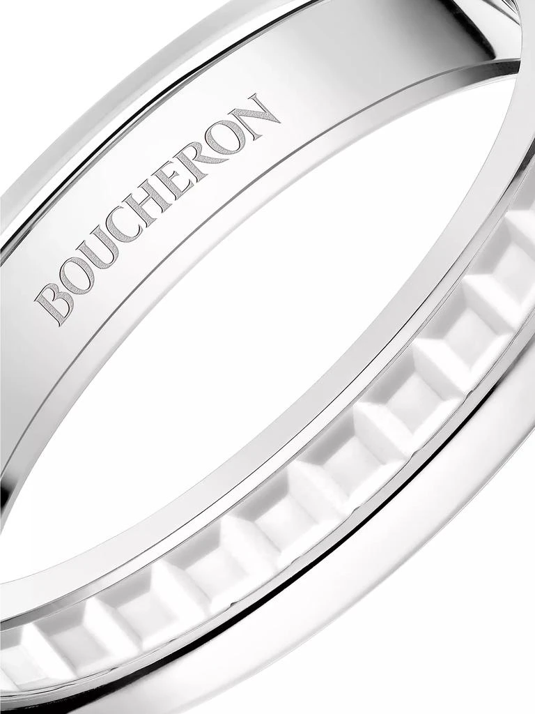 Boucheron Quatre Double White Edition 18K White Gold & PVD Wedding Band 4