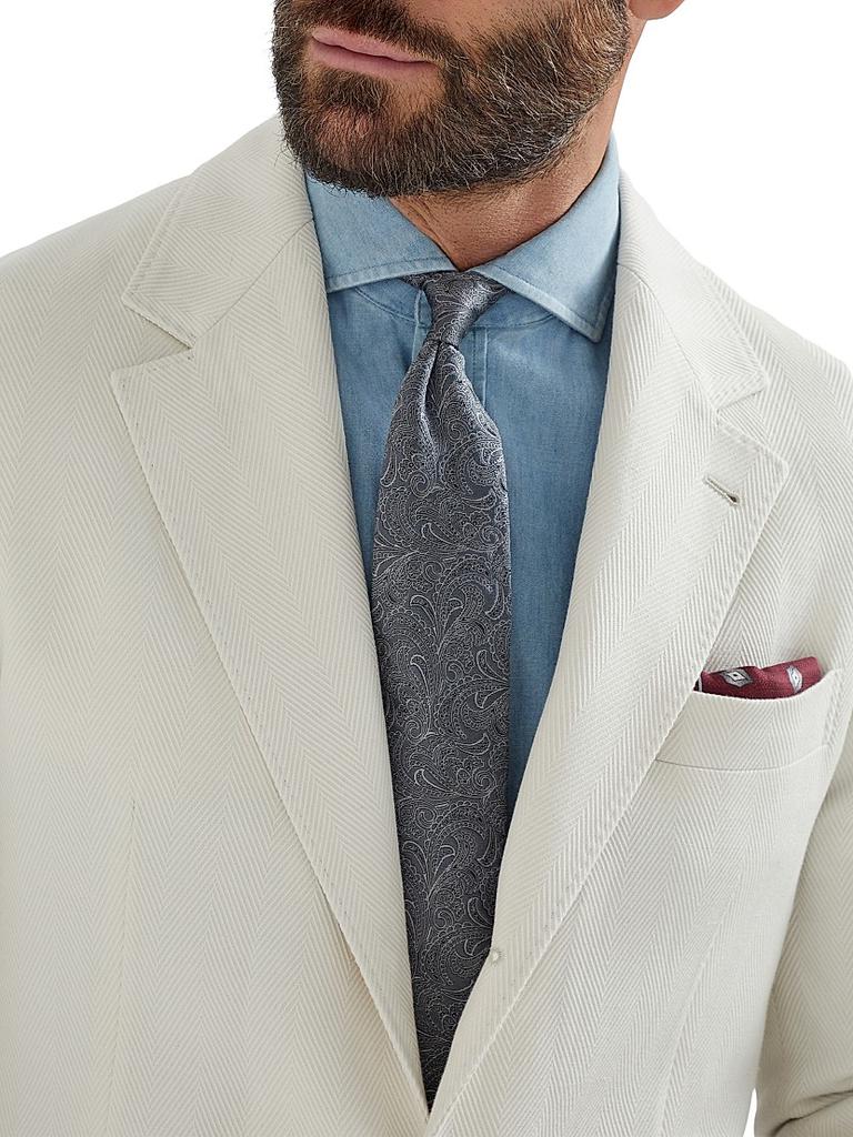 Brunello Cucinelli Paisley Silk Tie