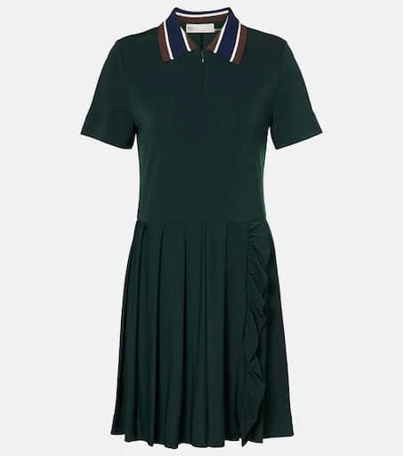 Tory Sport Pleated zip-up tennis dress 1