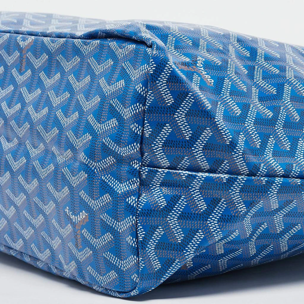 Goyard Goyard Blue Goyardine Coated Canvas and Leather Saint Louis PM Tote 11