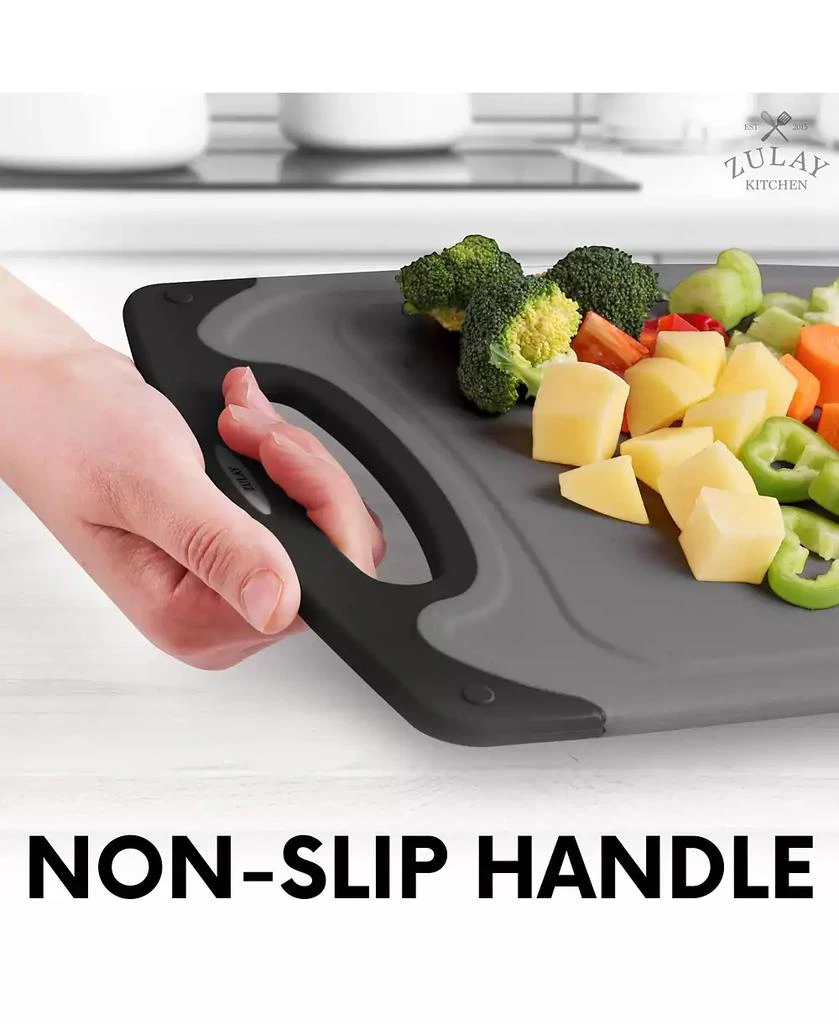 Zulay Kitchen 3 Piece Set Non-Slip Kitchen Cutting Boards with Juice Groove – Cutting Board Set 2