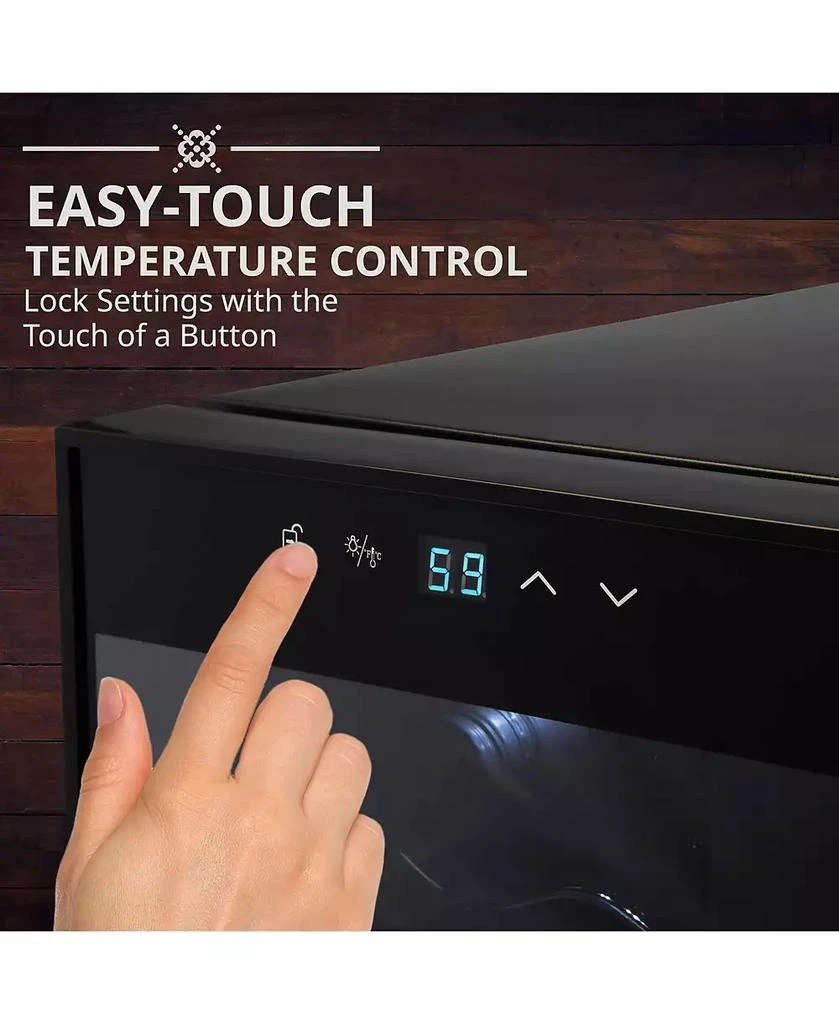 Ivation Freestanding Wine Refrigerator, 34 Bottle Wine Cooler 3