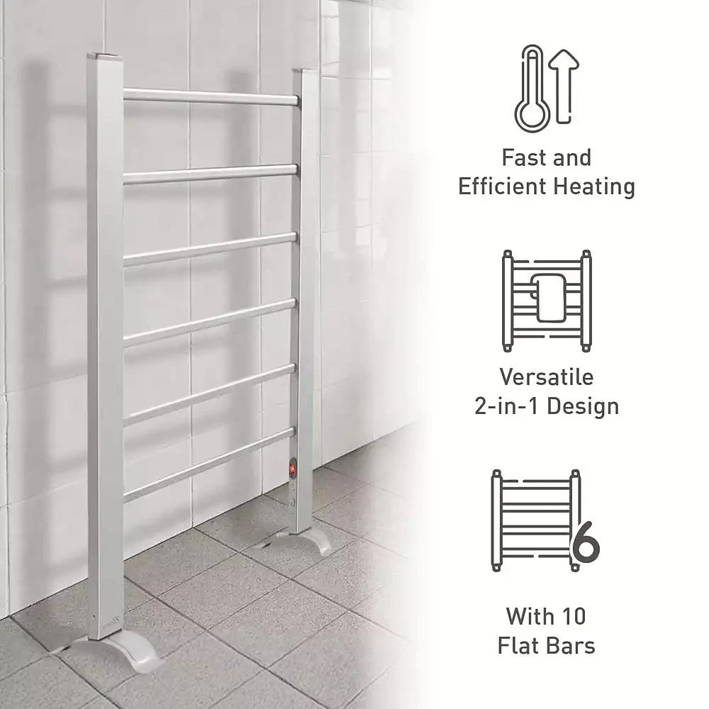 PURSONIC 6-Bar Freestanding or Wall Mountable Towel Warmer 2