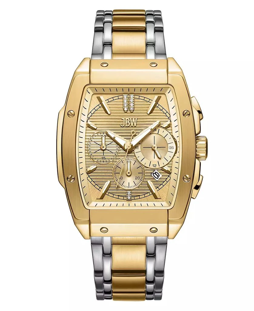 Jbw Men's Echelon Diamond Gold-Plated Stainless-Steel Watch 1