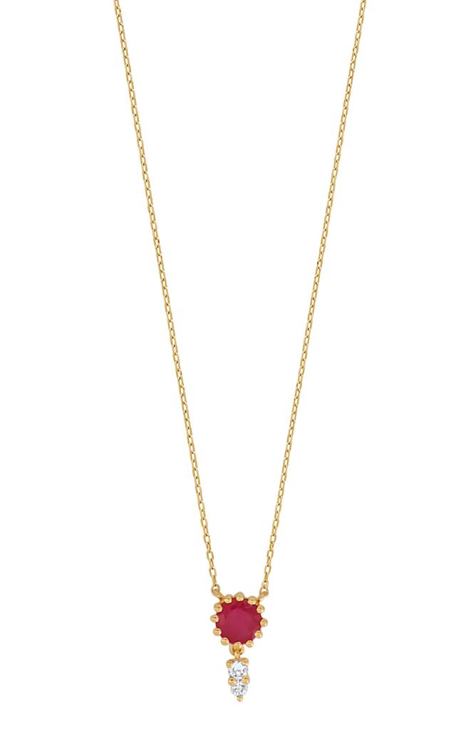 Bony Levy El Mar Ruby & Diamond Pendant Necklace - 0.04ct.
