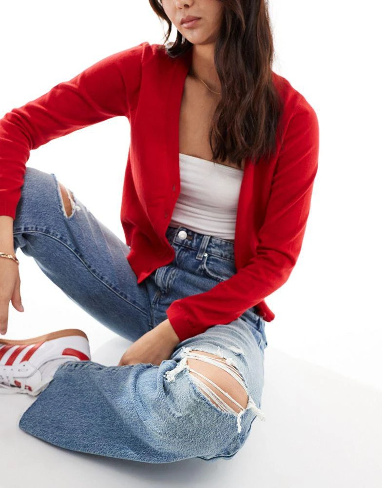 Cotton:On Cotton On original straight leg jeans in lake blue rips 5