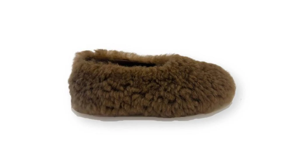 HVÓYA Women's Fur-Fur Ballerinas Slipper In Brown 2