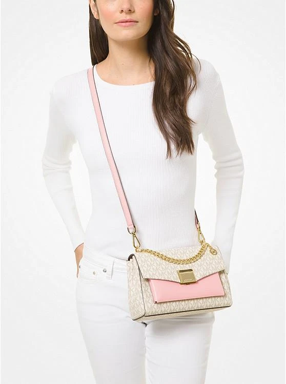 Michael Kors Lita Medium Two-Tone Logo Crossbody Bag 3