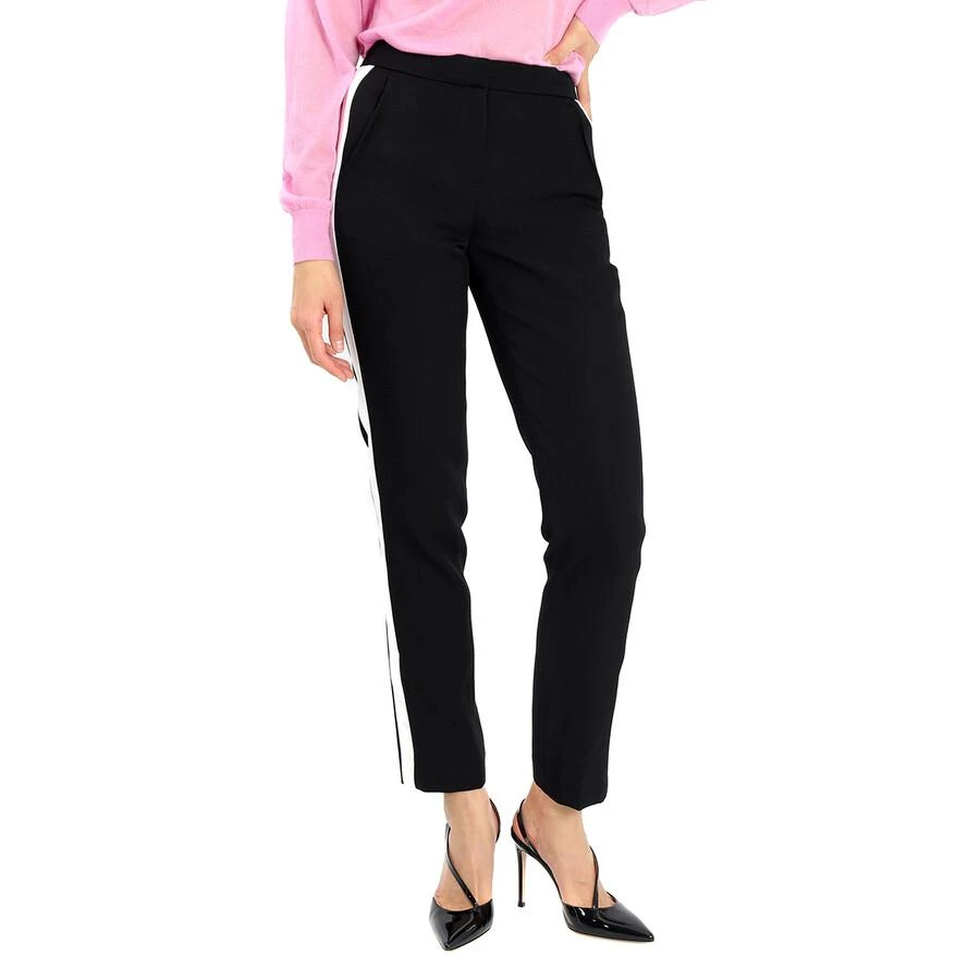 Burberry Burberry Hanover Silk Stripe Wool Straight Fit Tailored Trousers, Brand Size 4 (US Size 2) 1