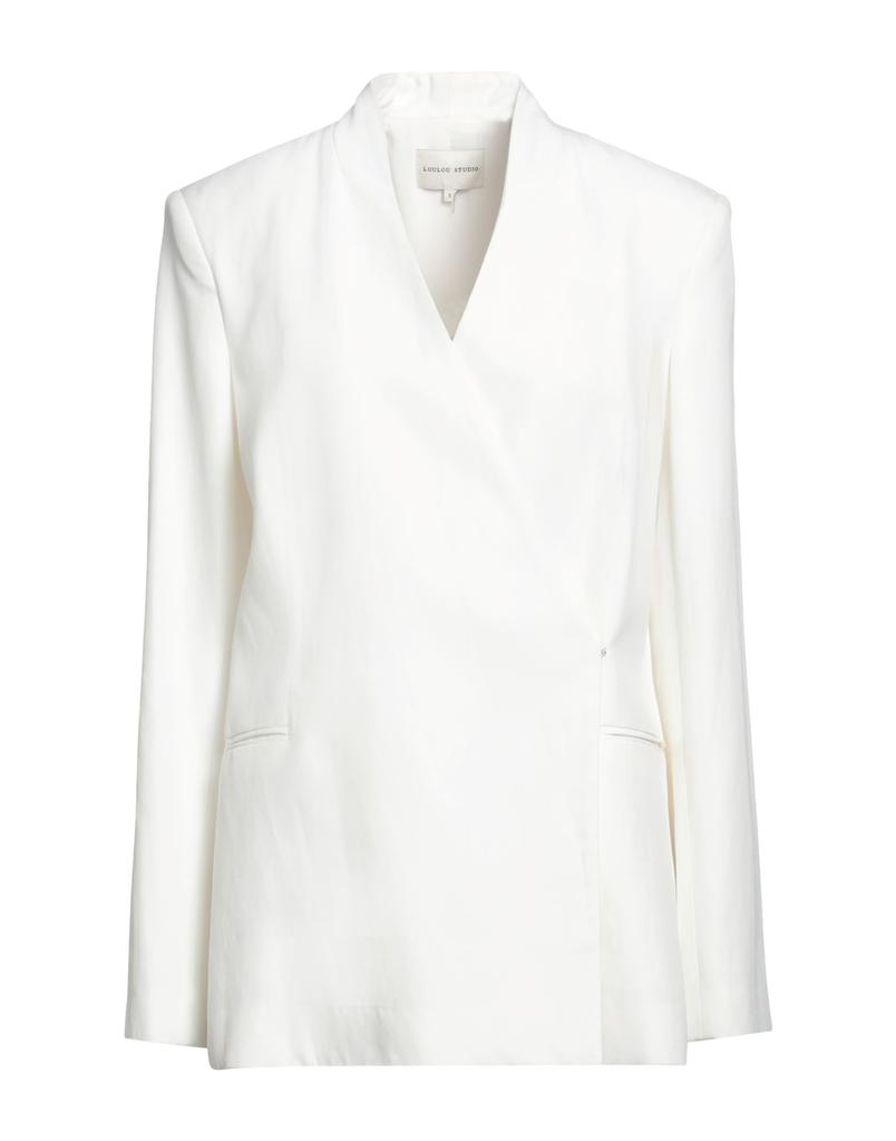 ジャケット Loulou Studio Ivory leather Davao blazer Loulou Studio Ivory Leather Davao Blazer | italist