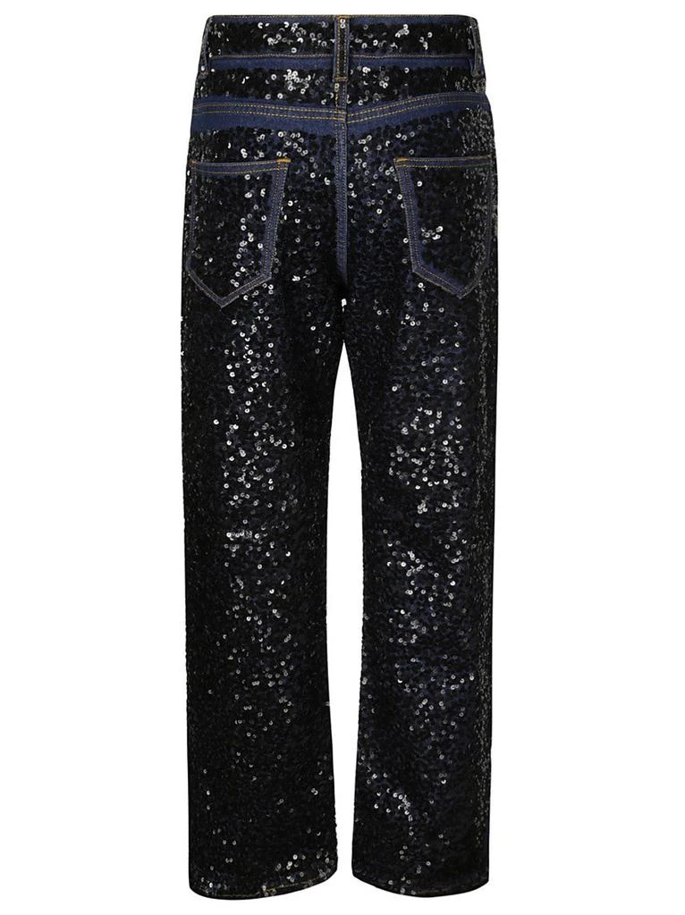 Parosh Straight Sequin Jeans 2