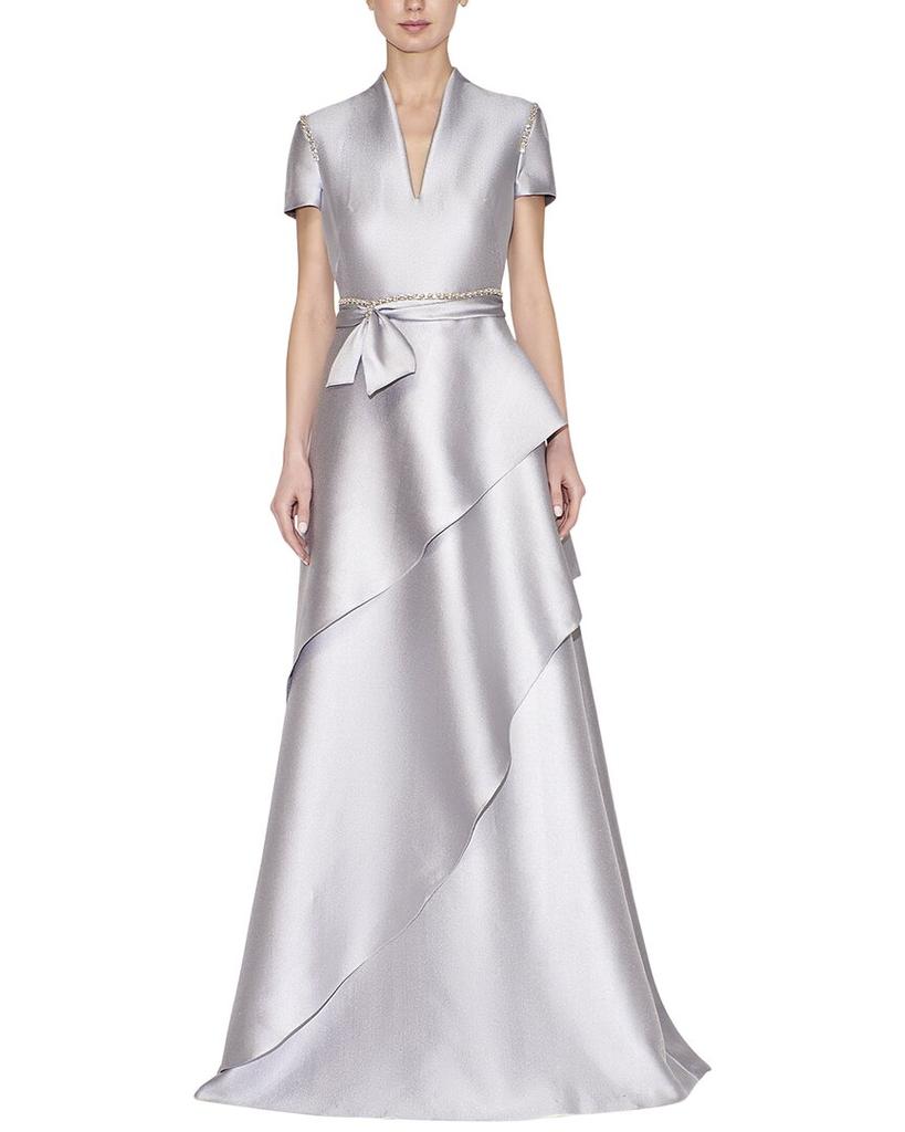 REEM ACRA Ruffle Skirt Kaftan