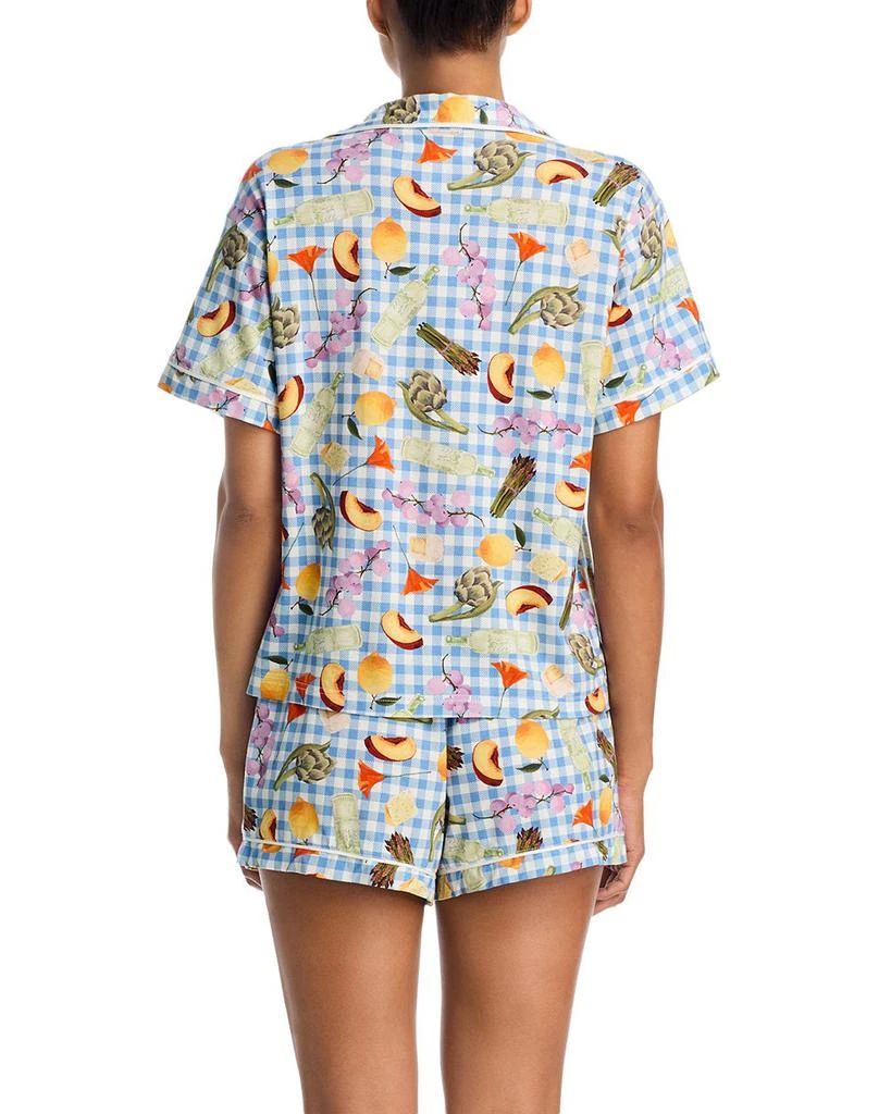 AQUA AQUA Notched Top 
Shorts Pajama Set - Exclusive 3