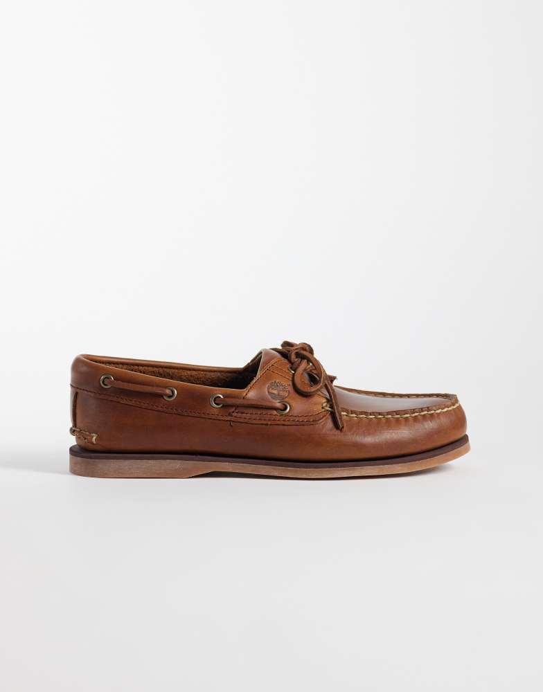 Timberland Timberland Classics 2 eye boat shoe in mid brown