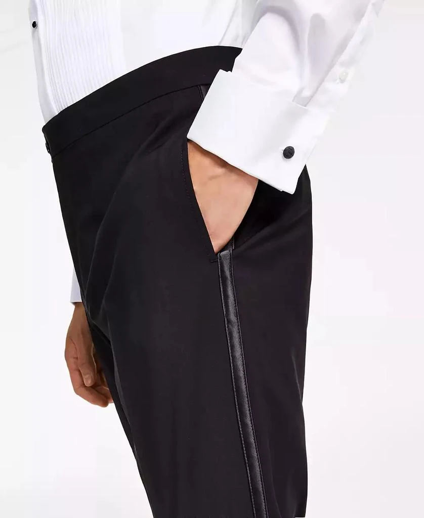 Calvin Klein Men's Slim-Fit Infinite Stretch Black Tuxedo Pants 4