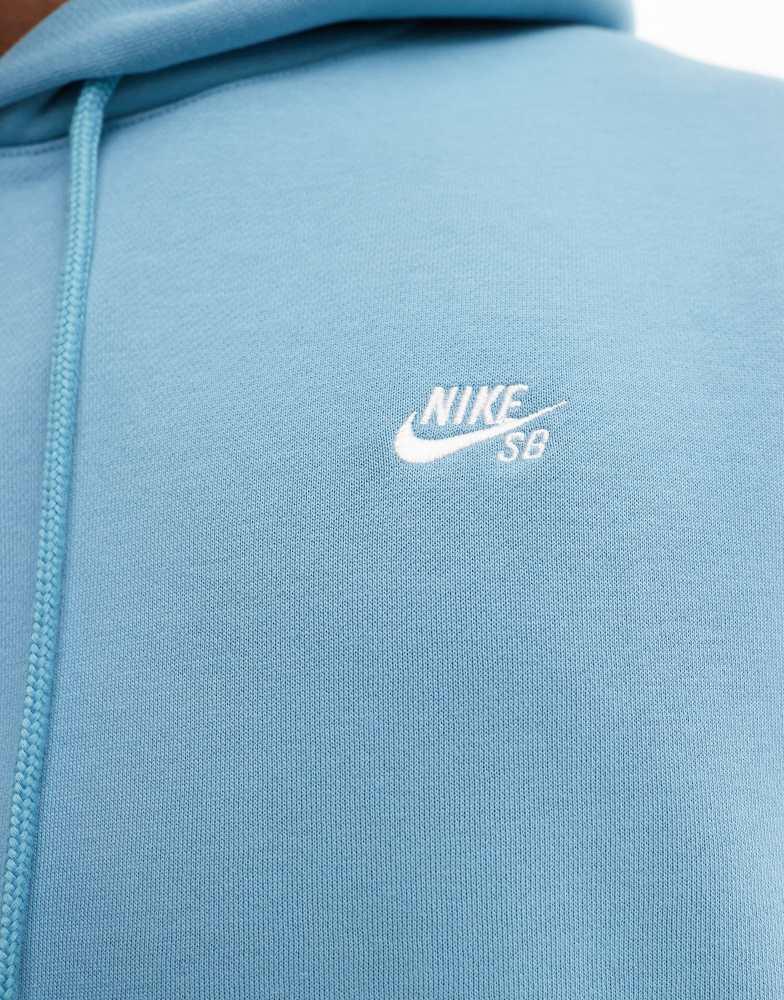 nike sb hoodie light blue