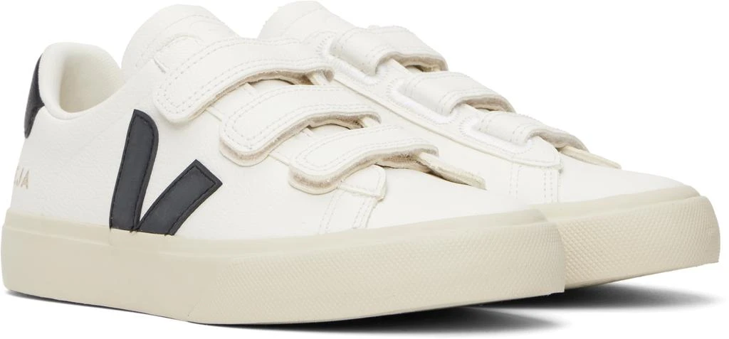 Veja White & Black Recife Leather Sneakers 4