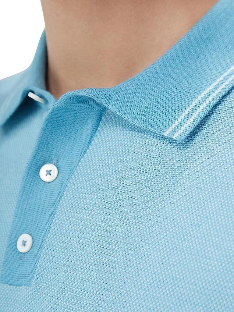 BUGATCHI Cotton-Silk Polo Sweater 8