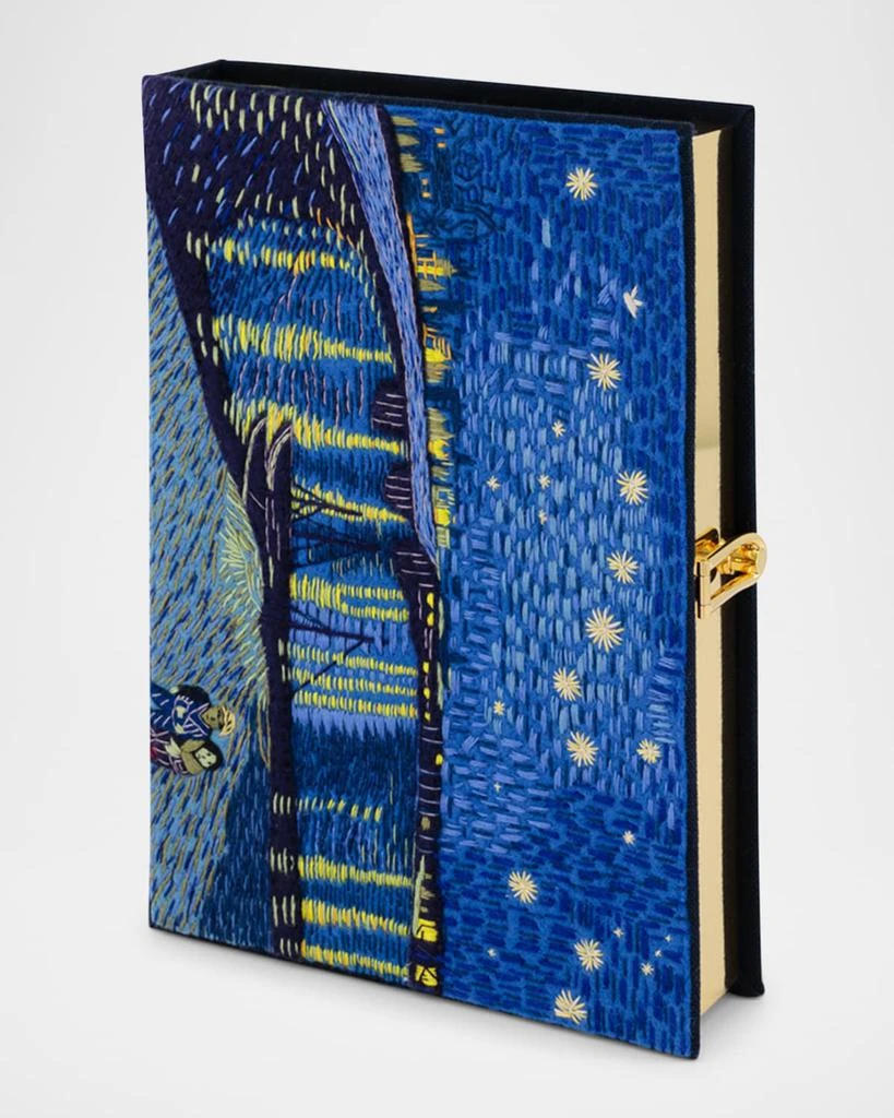 Olympia Le-Tan Vincent van Gogh's The Starry Night Book Clutch Bag 2