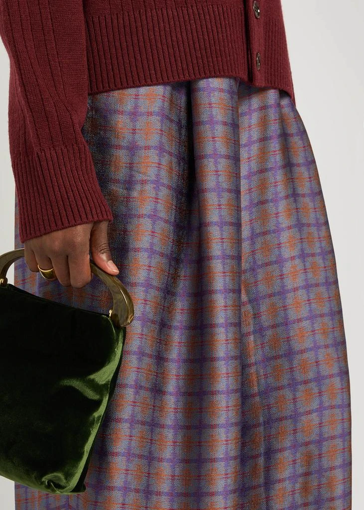 Dries Van Noten Pila checked-jacquard woven trousers 5