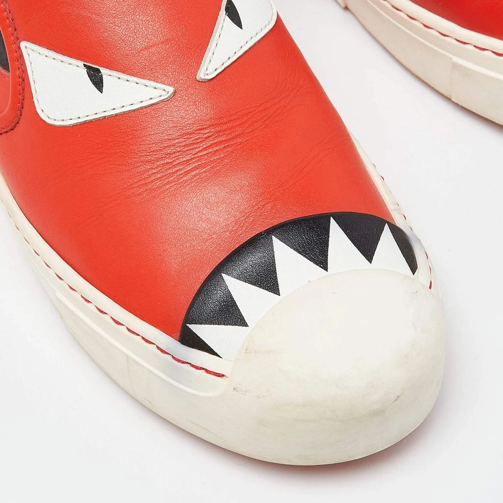 Fendi Fendi Tri Color Leather Monster Slip On Sneakers Size 38.5 7