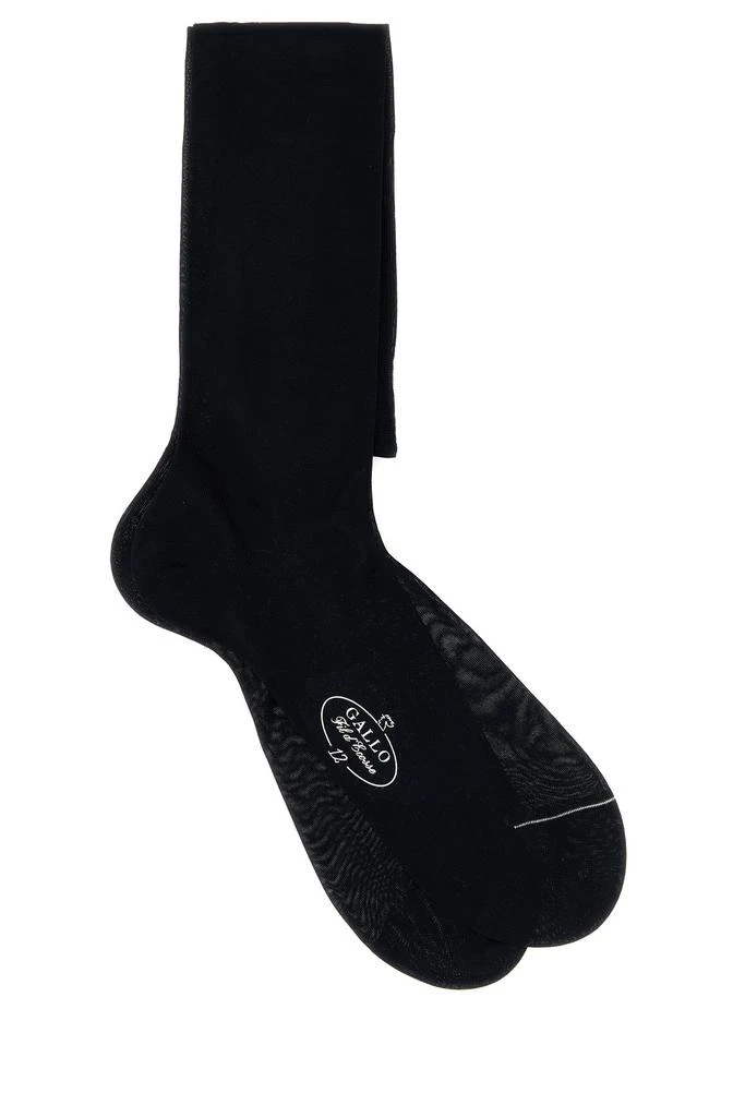 GALLO Midnight blue cotton socks 1