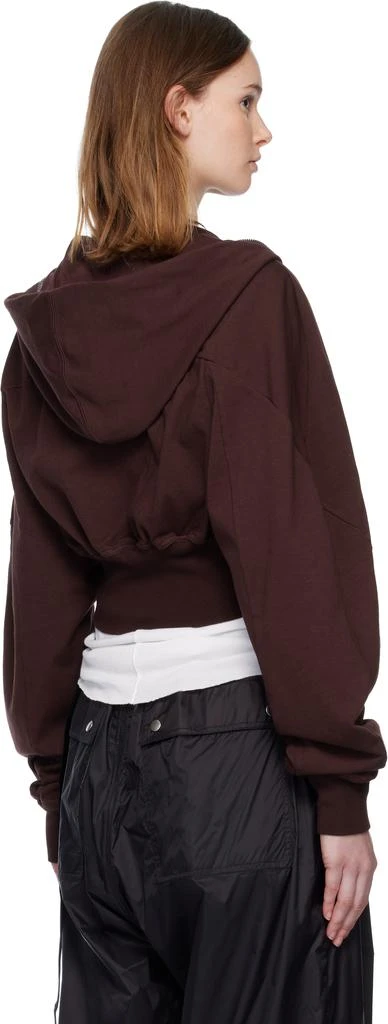 Rick Owens Burgundy Concordians Collage Hoodie 3