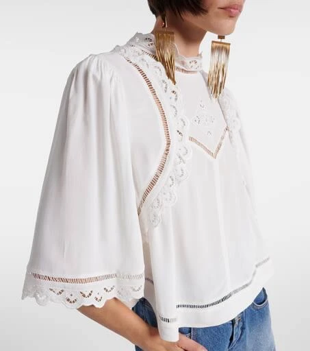 Isabel Marant Frany broderie anglaise crêpe top 4