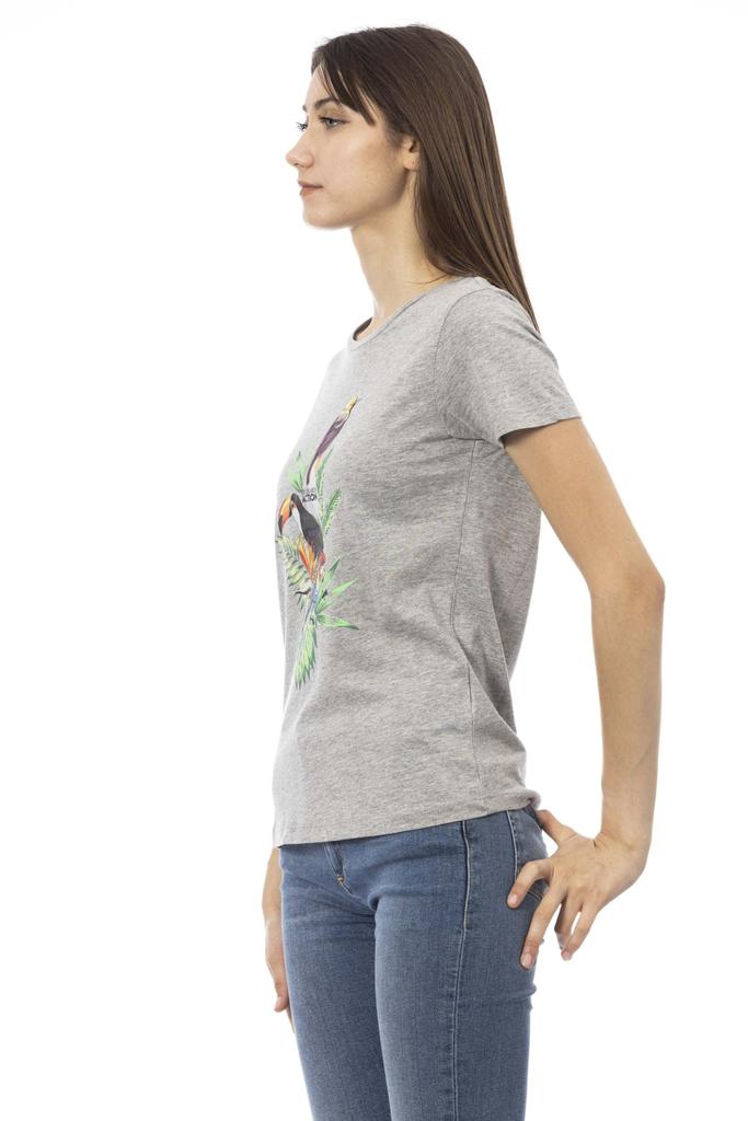 Trussardi Action Trussardi Action Gray Cotton Tops & T-Shirt