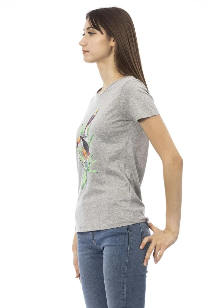 Trussardi Action Trussardi Action Gray Cotton Tops & T-Shirt 2