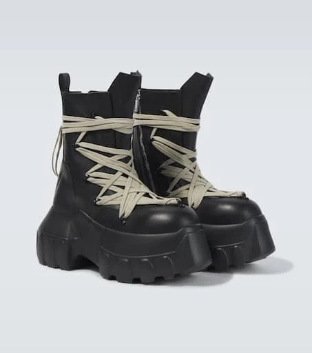 Rick Owens Megalace Mega Tractor lace-up boots 5