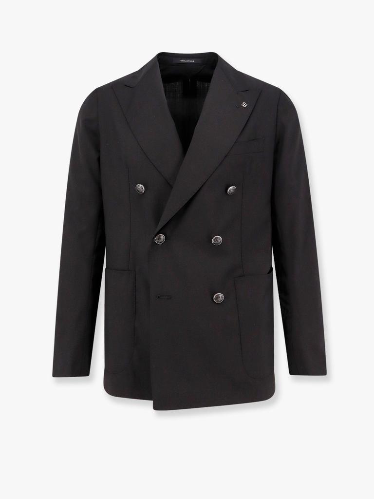 TAGLIATORE Extrafine virgin wool double-breasted blazer