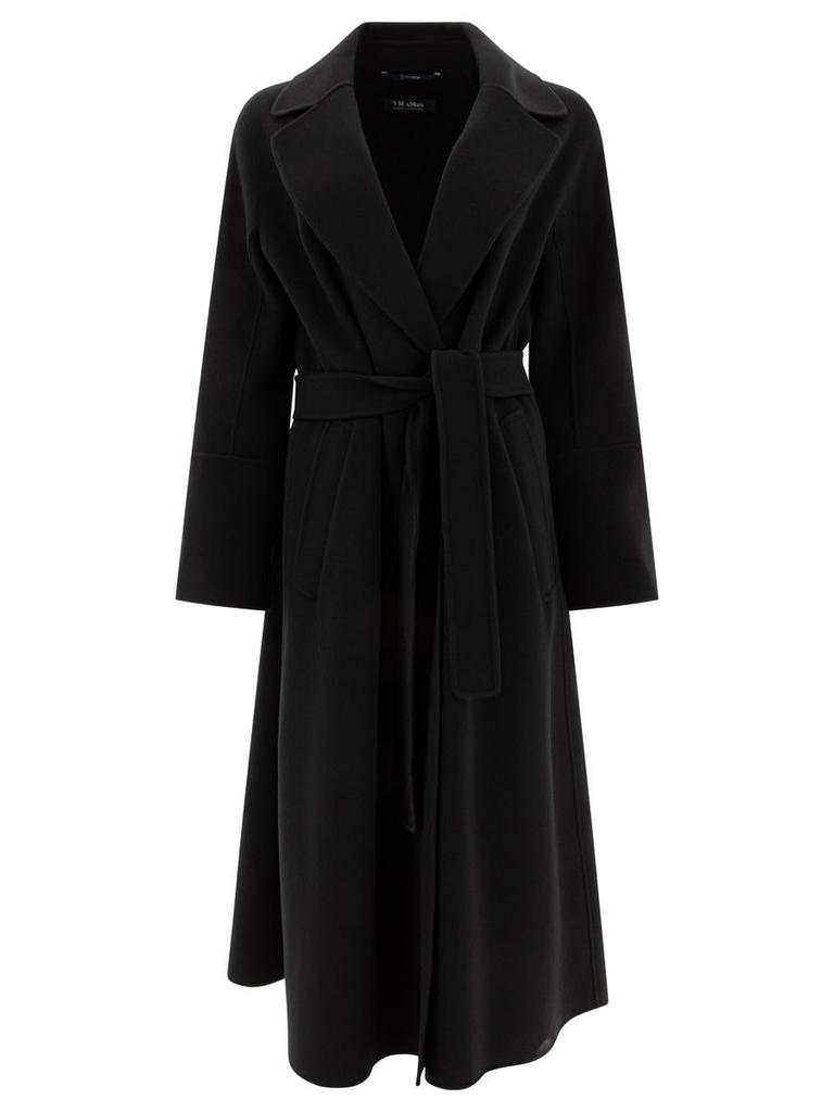 【送料&関税込】Max Mara Studio Belted Long-sleeved Coat Max Mara Max Mara Studio Belted Long-Sleeved Coat - Jackets