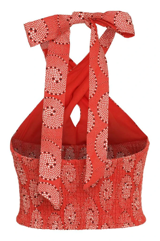 Staud Staud Smocked Kai Printed Top 2