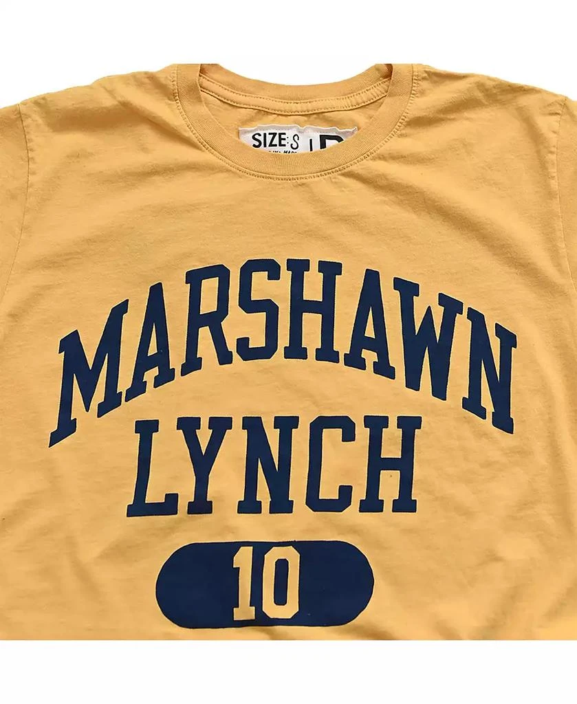 Roots of Fight Men's Marshawn Lynch Gold Cal Bears Name Number T-Shirt 2