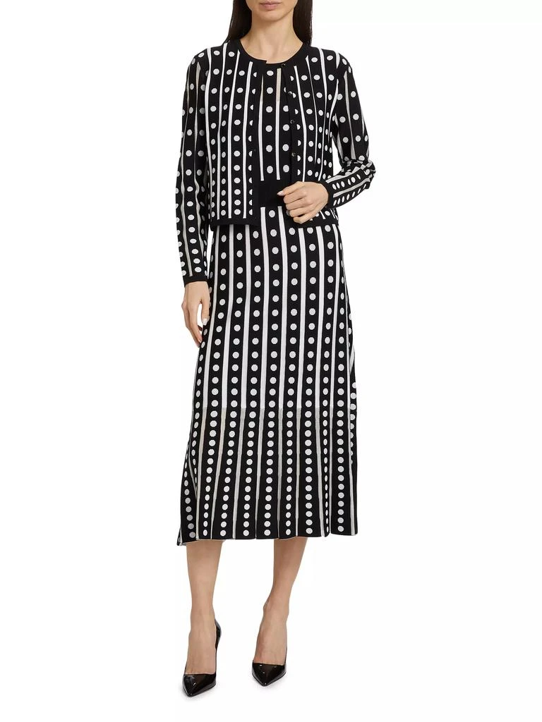 Tahari The Ari Polka Dot Cardigan 2