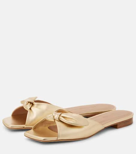 Malone Souliers Vargas 10 metallic leather mules 4